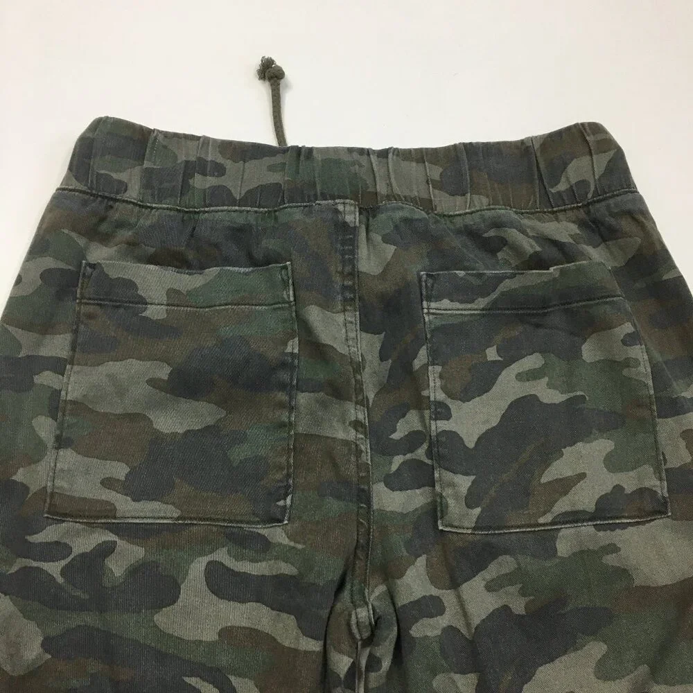 BELLA DAHL Anthropologie Green Mix Multi-Color Camo Print Jogger Pant - Picture 9 of 10